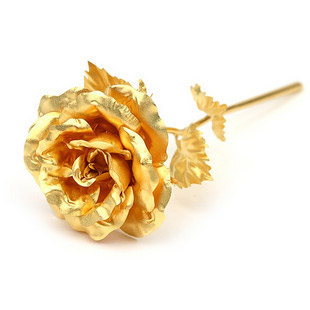 Gold rose 24k gold rose gold 999 fine gold rose gift