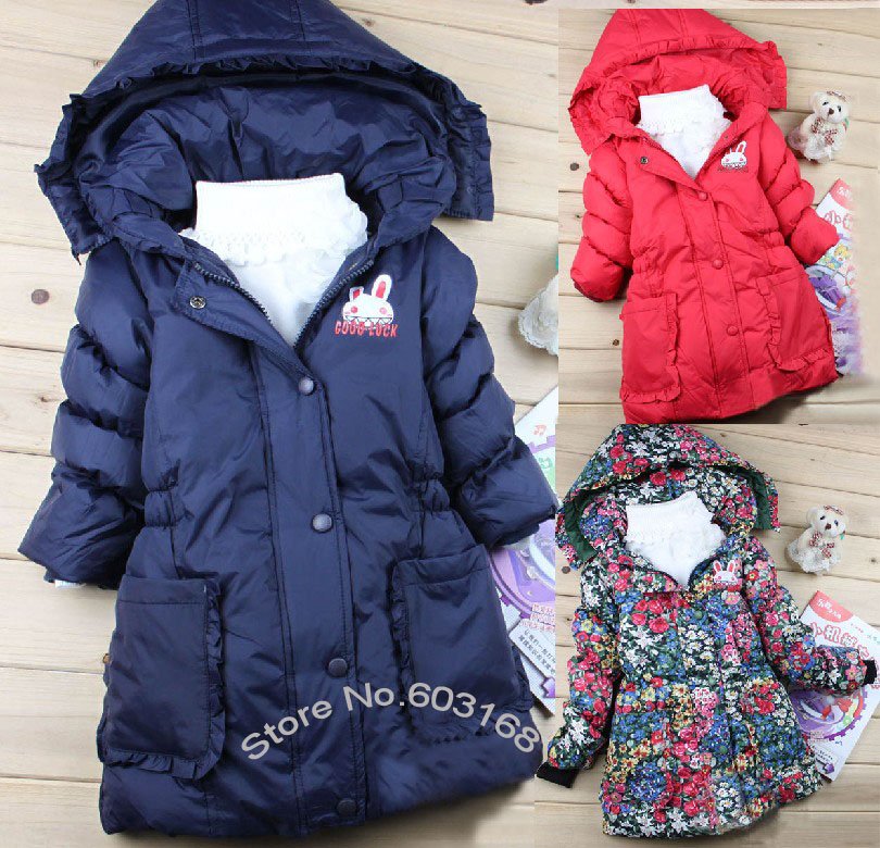 Good-looking Warm Thick Popular Baby/Children Wear Girl's Duck  Down Jacket/Long Style Outerwear {iso-11-11-16-A2}