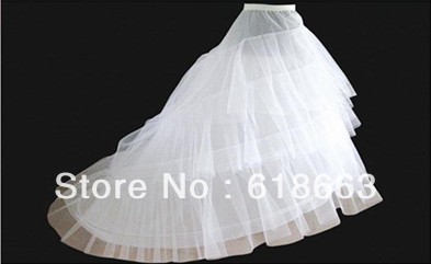 Good price and quality Wedding Gown Train Crinoline Underskirt 3-Layers petticoat