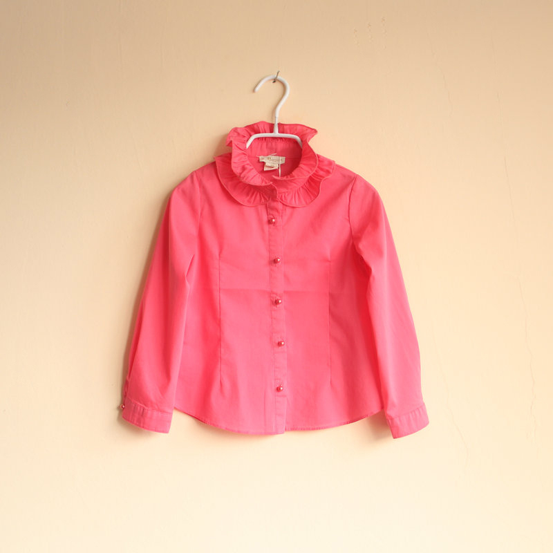 good quality girls blouse girls fashion shirt children clothing  2T-7T 2 colors free shipping