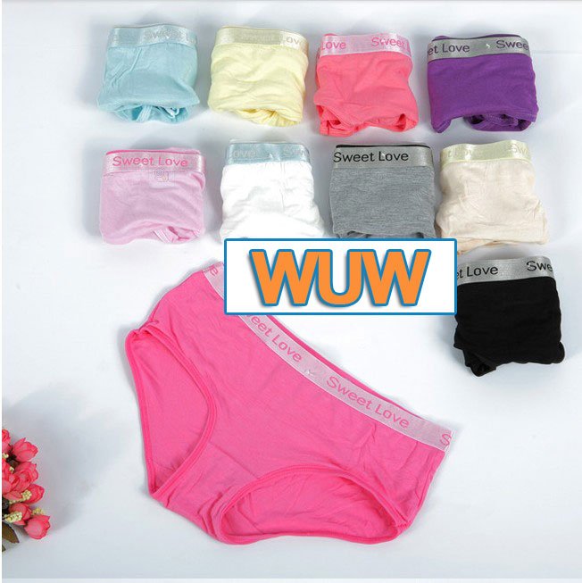 Good quality Metal colorful edge ladies underwear carry buttock sexy small triangle UP HIP Modal pants 5pcs/lot dropshipping