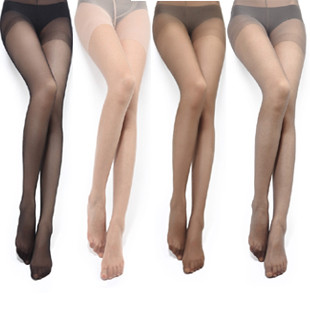 Good Quality Sexy Transparent Core Spun Spandex Female Pantyhose OL Necessary 4 Color w726 Freeshipping