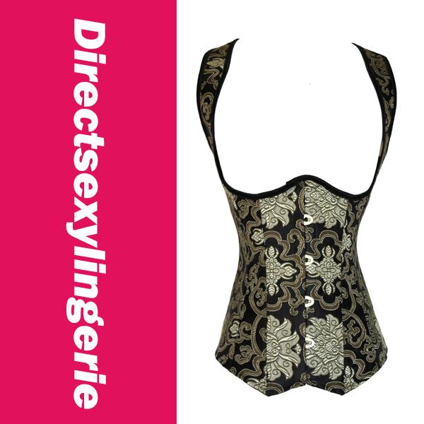Gorgeous Gold Jacquard Weave Corset Top Body Shaper Waist Reduce Elegant Look LC5270 Cheaper price Drop Shipping Free Shipping