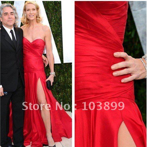 Gorgeous Red Sweetheart Kelly-lynch's Dress on 84th Oscar