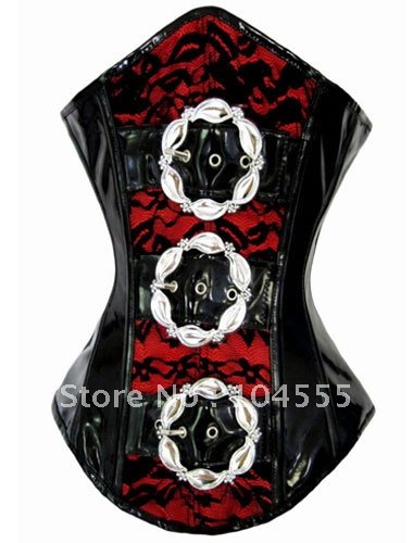 Gothic Diamond Buckle Under Corset