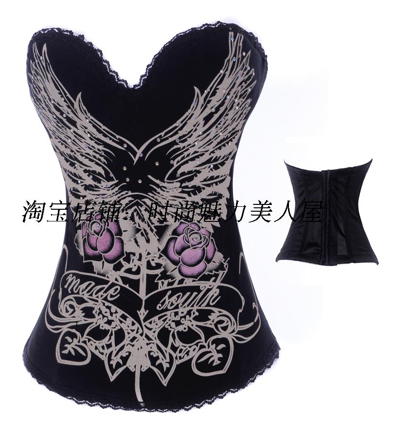 Gothic sexy shapewear tight-fitting vest women's basic underwear 8944