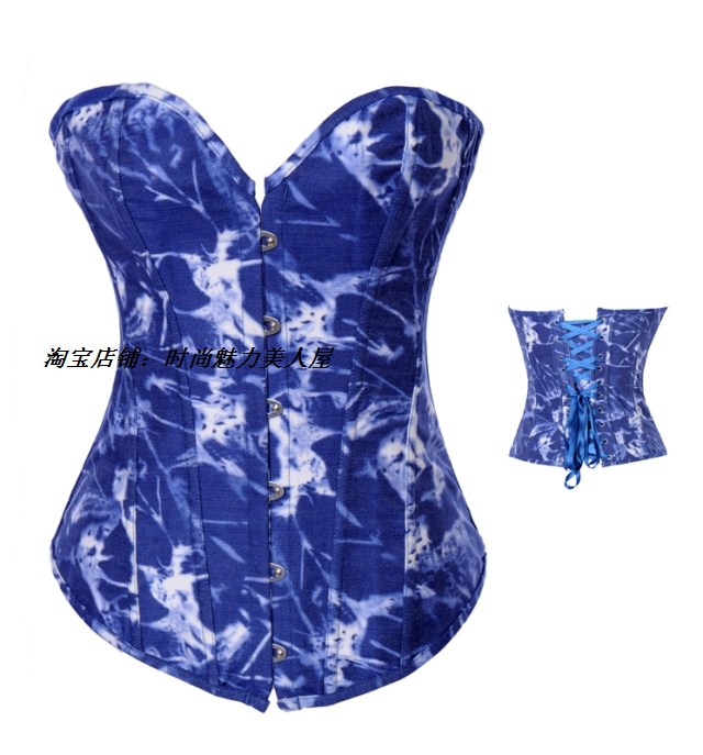 Goths shapewear denim series royal underwear vest women's underwear 8965