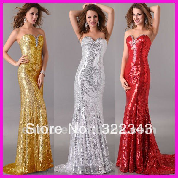 Grace karin 2012 Sexy Shinning Sequins Prom Party Gown Dress CL2531