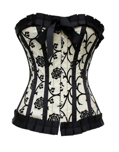 Grey pleated laciness bow tight shapewear vest 5229 - 1 Fast Delivery Cheaper Price
