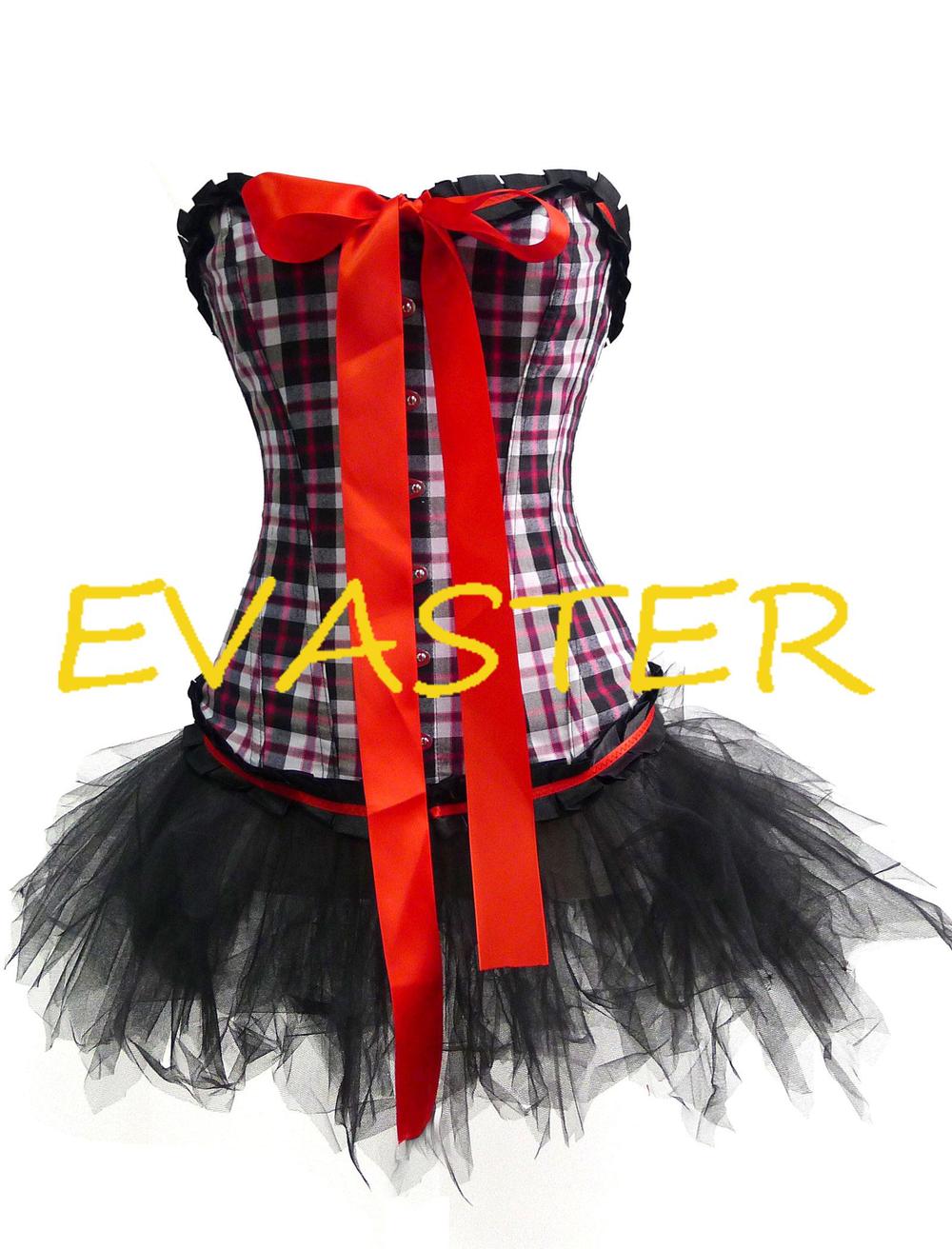 Groovy Latest design  Plaid Burlesque corsets and bustiers sale