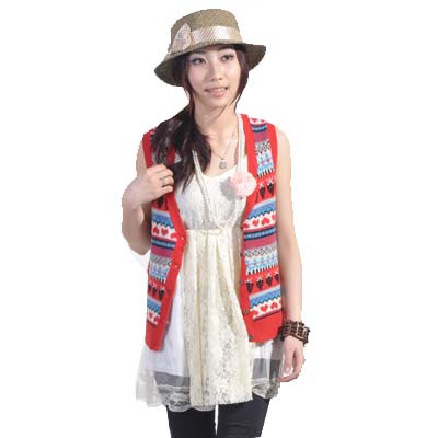Growing-up Ceremony Vivi fashion cardigan wool outerwear sweater women's 2012 sleeve length clothes red