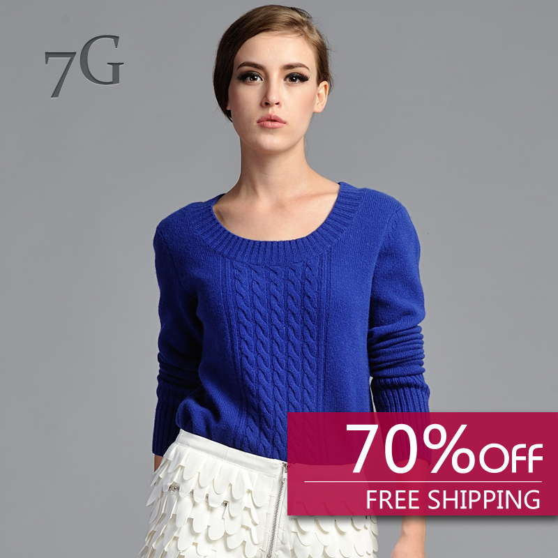 Guaranteed 100% cashmere 2013 PROMOTION Women Fashion Pullover O-Neck Sweater Free Shipping 0216