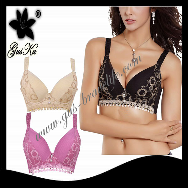 Gus-uw-015 High grade brand sexy women lingerier,adjusted and round-up chest for bodycare, 3 colors for choicing