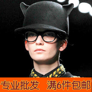 H fashion 2012 autumn and winter small little demon cat ears pure woolen animal hat