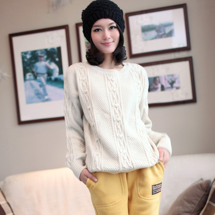 H-v1927 2012 women's loose ball twisted pullover sweater 11 - 22
