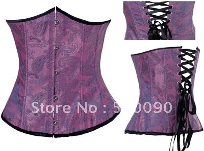 halloween costume corset Y 6245 chapper bustier in cotton + panty ( size s-2xl )