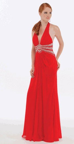 halter beaded celebrity gown sexy backless evening gown custom size gorgeous party dress