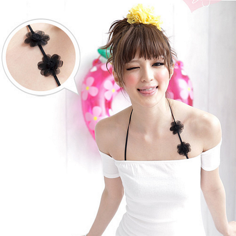Halter-neck flower shoulder strap cross shoulder strap pectoral girdle underwear belt