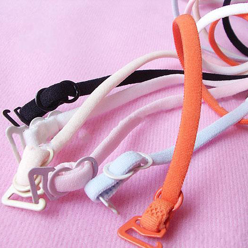 Halter-neck shoulder strap fashion candy color sexy cross shoulder strap bra standby shoulder strap