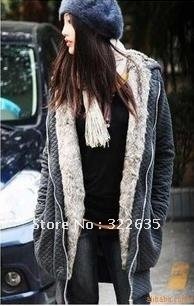 Han ban big pocket feather cotton-padded clothes diamond lattice and cotton long version leisure coat