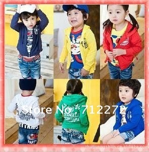 Han edition children's clothes 2012 autumn outfit spot coat cardigan wholesale (6 color coat)