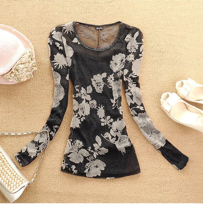 Han edition cultivate one's morality spring 2013 new round collar spend long sleeve T-shirt off 2 pieces