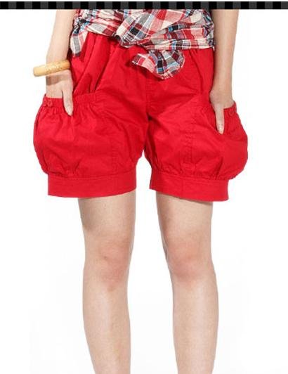 Han edition hot pants tall waist trousers shorts female summer big yards bloomers leisure trousers bag the post