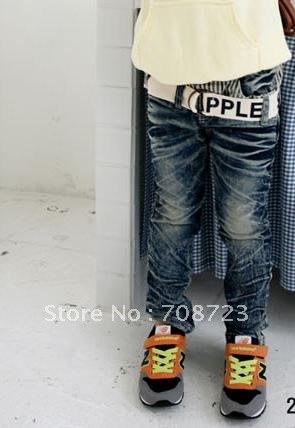 Han edition new children's wear cool thick jeans waistband specialize pants