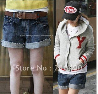 Han edition of spring new female trousers trendy lady cowboy pants show thin loose edge bull-puncher knickers