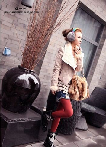 Han2 ban3 hot pepper chamois leather shrug big turndown the lambs wool upset locomotive fur clothing