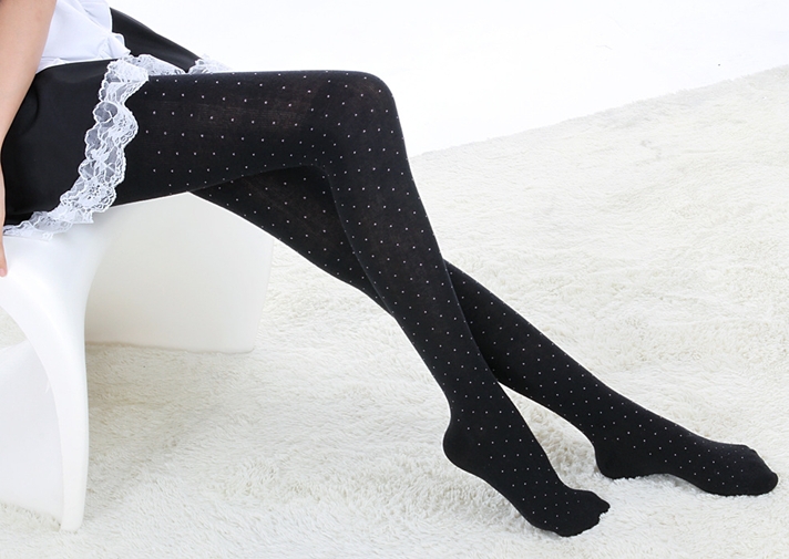 Hand-in dot love pantyhose autumn and winter legging socks thickening pantyhose women fashion tight