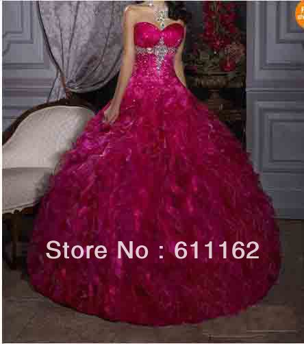 HandLace Up Party Gownsdress 2013  Modern Ball Gown Quinceanera Dresses Sweetheart Beads Ruffle Floor Length