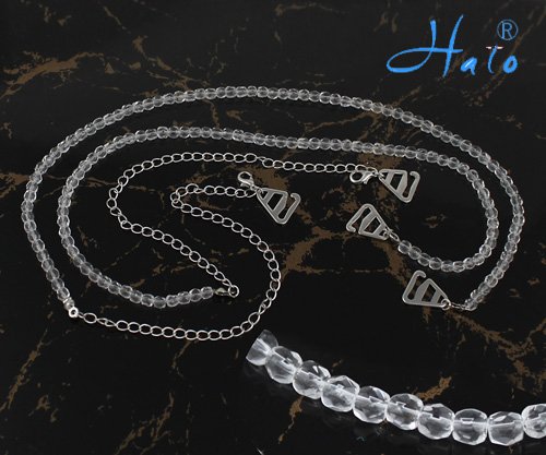 Handmad Bra Strap!BR0010!Free Shipping!6Pairs/Lot!Crystal Color!Fashion Brass Metal Chain Diamond Crystal Beaded Bra Accessories