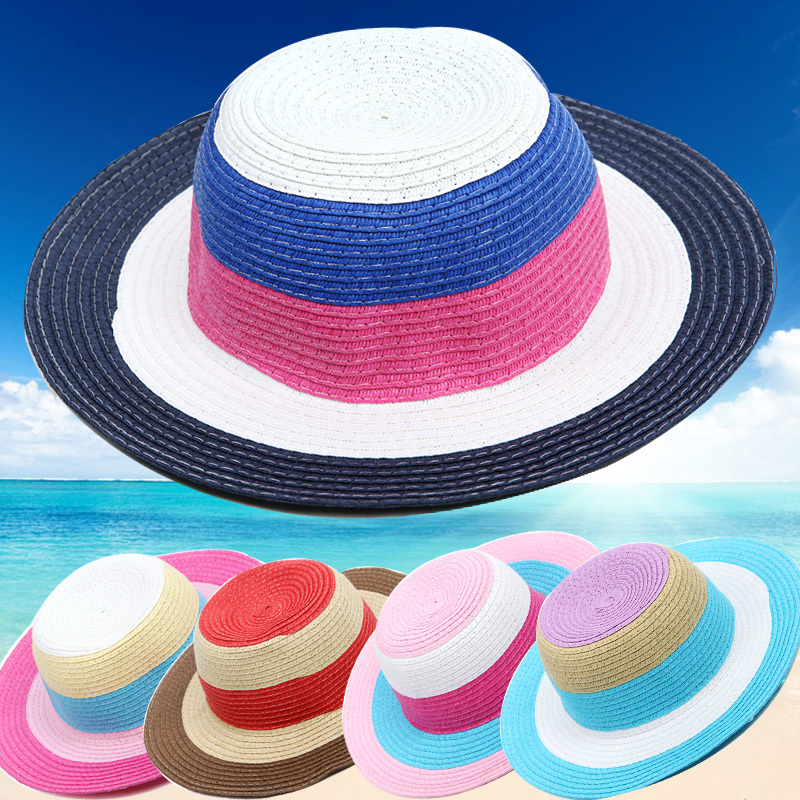 Handmade straw braid hat short cap female sunbonnet short brim hat beach cap sun hat small strawhat