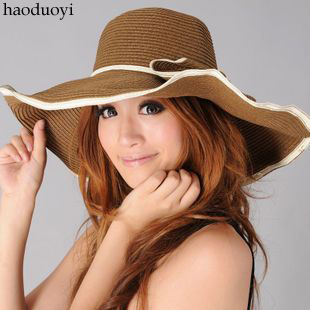 Haoduoyi beach cap large along the sunbonnet female bow female strawhat summer