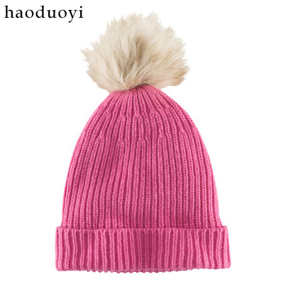 Haoduoyi2011 plush ball knitted hat knitted hat hm3 full 1