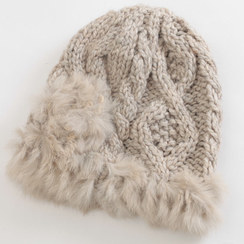 Hat autumn and winter of rabbit wool knitted gm249 thermal knitted hat