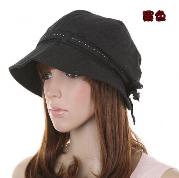 Hat fashion autumn and winter women's 100% bow cotton bucket hats casual fashion bucket hat cap a164