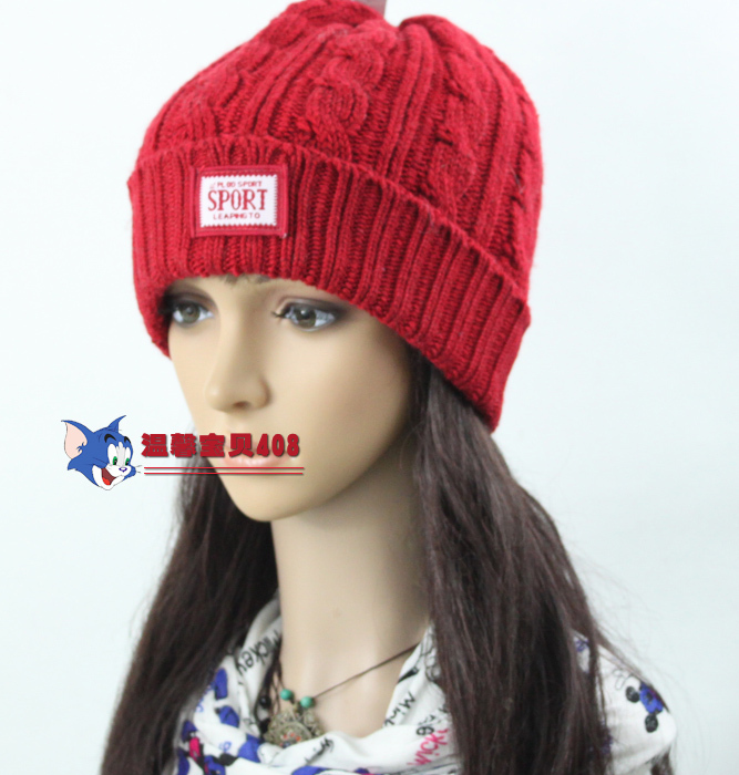 Hat female autumn and winter knitted hat knitted hat fashion 2013 skiing hat