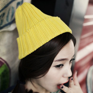 Hat female autumn and winter lovers knitted hat knitted hat female winter thermal fashion knitted hat