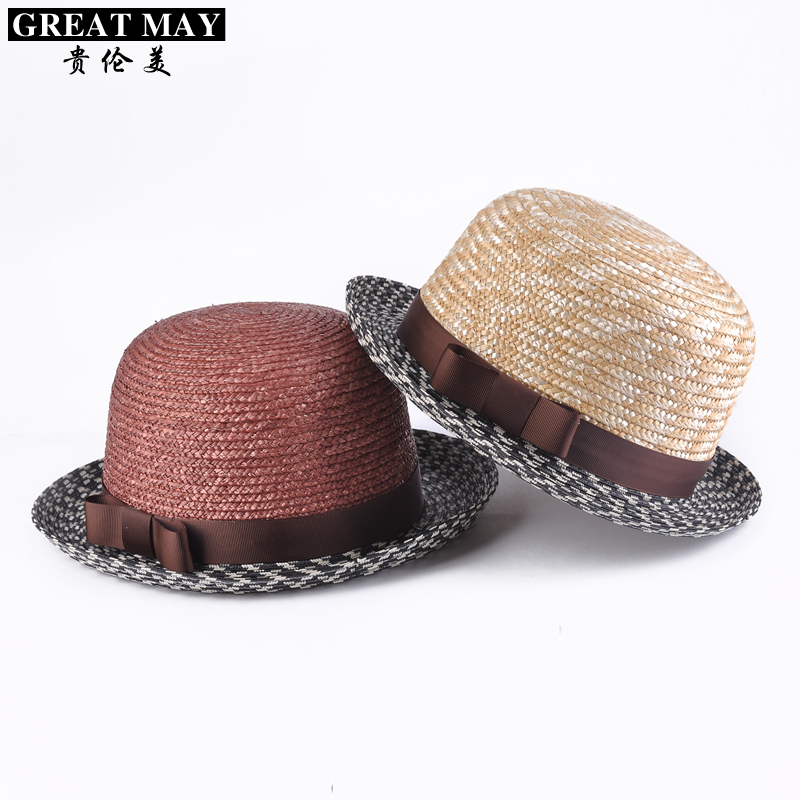 Hat female summer fashion all-match casual dome strawhat ccia straw braid hat