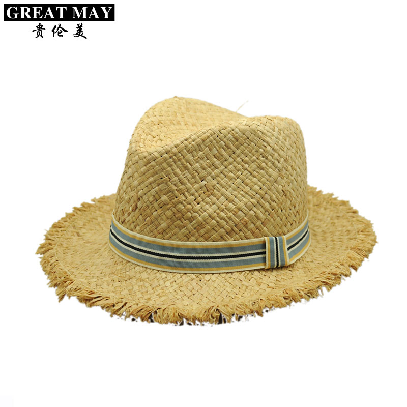 Hat female summer jazz fedoras hat outdoor sunbonnet strawhat