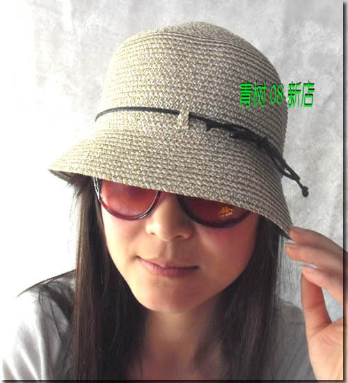 Hat female summer straw braid small bucket hat sun hat summer hat women's bucket hats