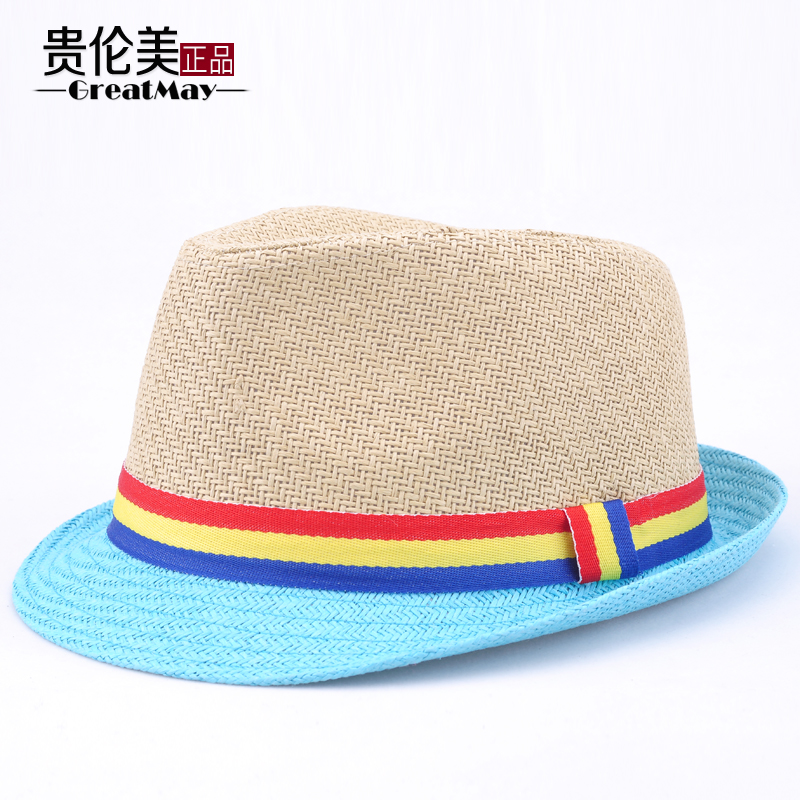 Hat female summer strawhat jazz hat outdoor sun-shading sunscreen small fresh fedoras male