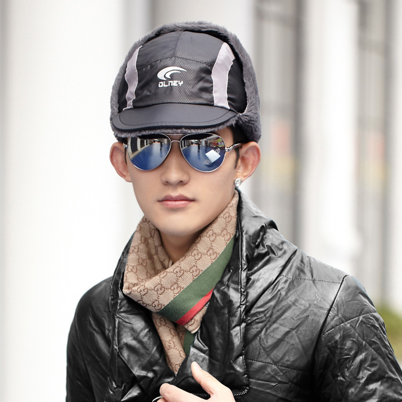 Hat hat for man lei feng cap thermal ear baseball cap winter liner cool warm hat cycling cap
