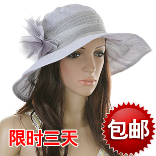 Hat summer women's fluid anti-uv sunscreen large along the cap sunbonnet sun hat c111