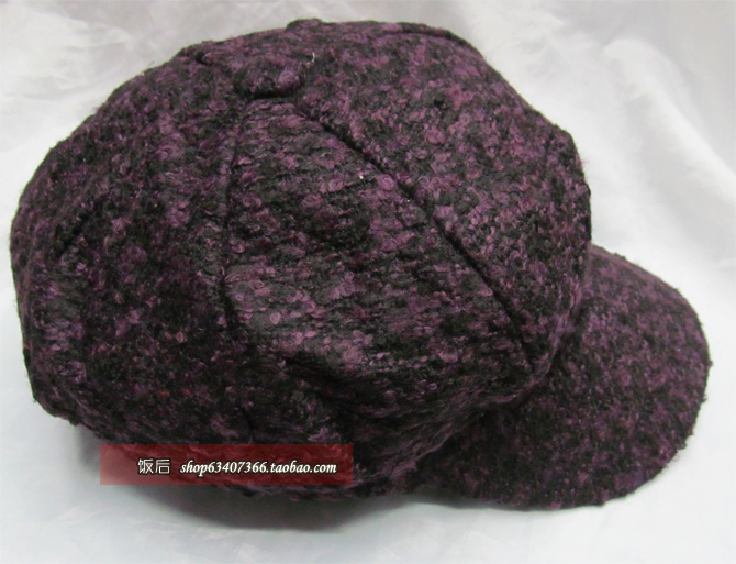 Hat winter thickening thermal male women's hat yarn octagonal cap