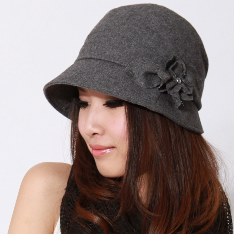 Hat women's autumn and winter fedoras bucket hats fashion winter millinery women's
