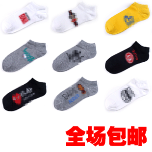 Hc cartoon male sock women's socks sock slippers invisible lovers socks