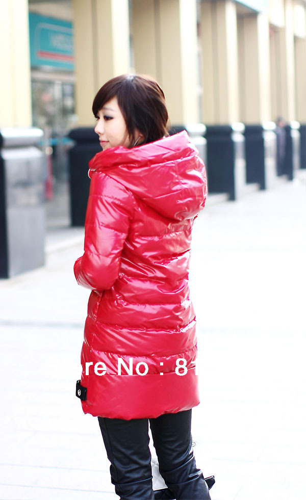 HD901102 Large-size  Bright Color Reflective Long Cotton-padded Outwear Waterproof Down Coats for women(Drop Shipping Support)